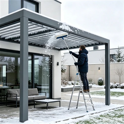 Cómo preparar y limpiar su pérgola con persianas para el invierno y las fuert...